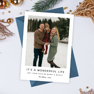Es ist ein wunderschönes Life Snowy Weihnachtsfami Feiertagskarte