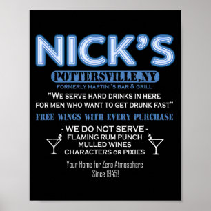 Es ist ein wundervolles Leben Nicks Bar George Bai Poster