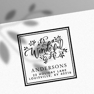 Es ist ein wundervolles Leben Weihnachtsadresse Permastempel