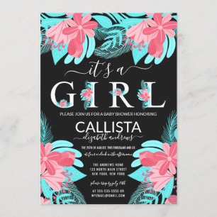 Es ist ein Zitat-Pink-Aquamarine Blütendusche Einladung