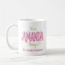 Es ist eine Amanda-Sache Rosa Gold Frauen Geschenk