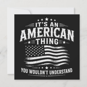 Es ist eine amerikanische Sache USA patriotischer Einladung