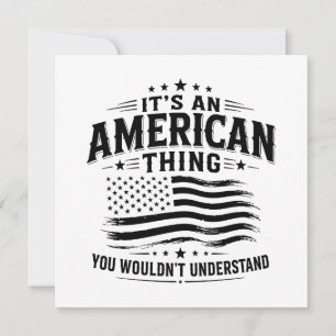 Es ist eine amerikanische Sache USA patriotischer Einladung