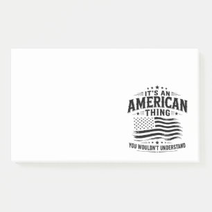 Es ist eine amerikanische Sache USA patriotischer Post-it Klebezettel