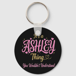 Es ist eine Ashley-Sache Rosa Gold Frauen Geschenk Schlüsselanhänger