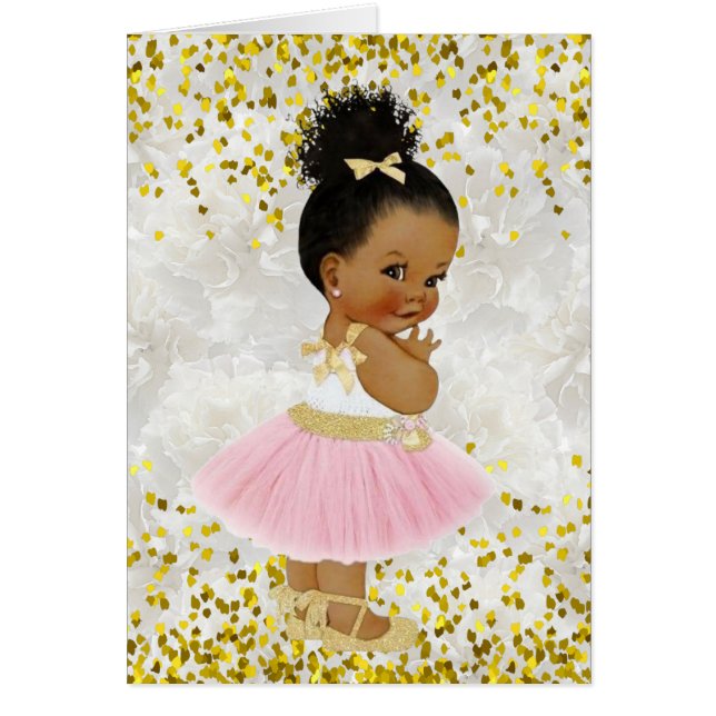 Es ist eine Baby Afro Puff Baby Ballerina Baby Dus (Vorne)