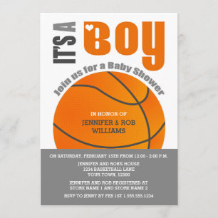 Es ist eine Baby-Basketball-Paar-Kinderdusche Einladung