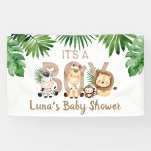 Es ist eine Baby-Dusche für Jungen Safari Banner