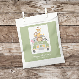 Es ist eine Baby-Dusche für Jungen Safari. Danke Geschenktütchen