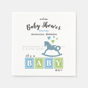 Es ist eine Baby-Dusche Serviette