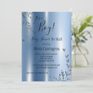 Es ist eine Baby-Metallic-Babydusche per Mail Einladung