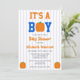 Es ist eine Baby Pumpkin Baby Dusche Einladung