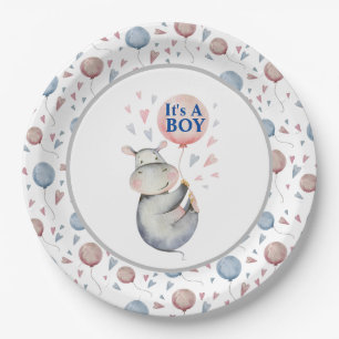 Es ist eine Babydusche Pappteller
