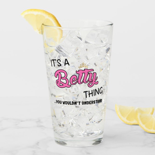 Es ist eine Betty-Sache, die man nicht verstehen w Glas (Vorderseite Ice)