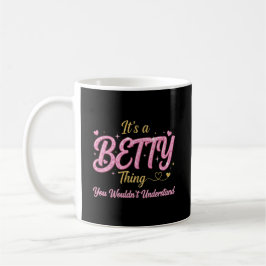 Es ist eine Betty-Sache Rosa Gold Frauen Geschenk Kaffeetasse