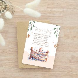 Es ist eine Boy Boho Bassinet Babydusche Begleitkarte