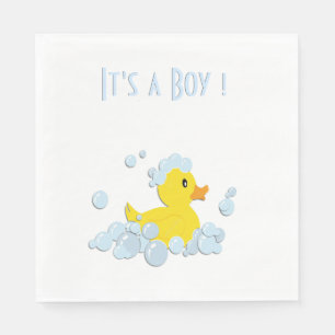 Es ist eine Boy Duck Serviette