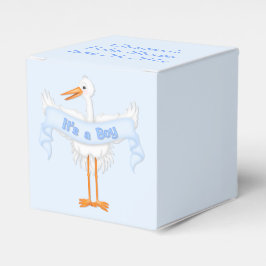 Es ist eine Boy Stork Baby Duwer Fevor Box Geschenkschachtel