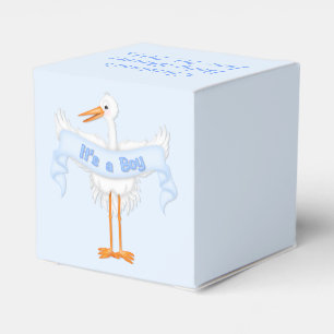 Es ist eine Boy Stork Baby Duwer Fevor Box Geschenkschachtel