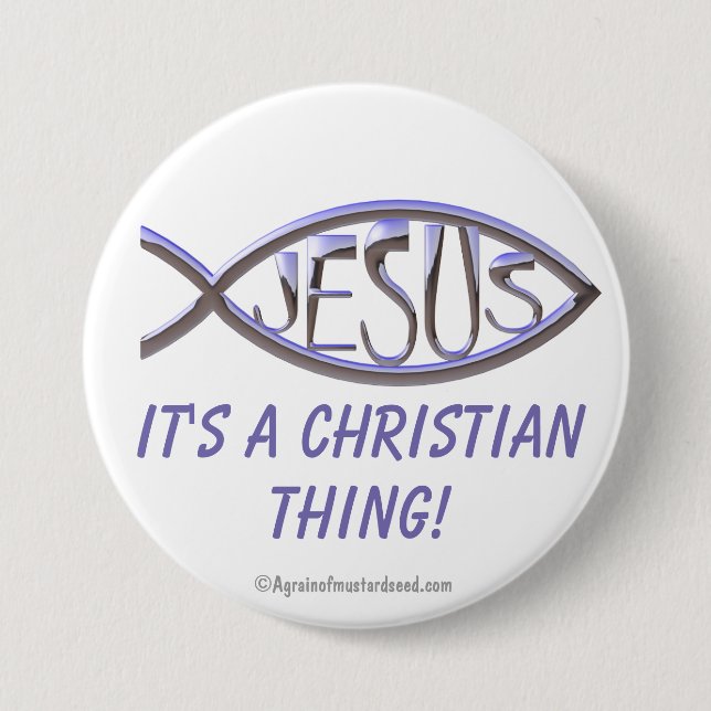 Es ist eine christliche Sache Button (Vorderseite)