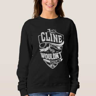 Es ist eine Cline-Sache Sweatshirt