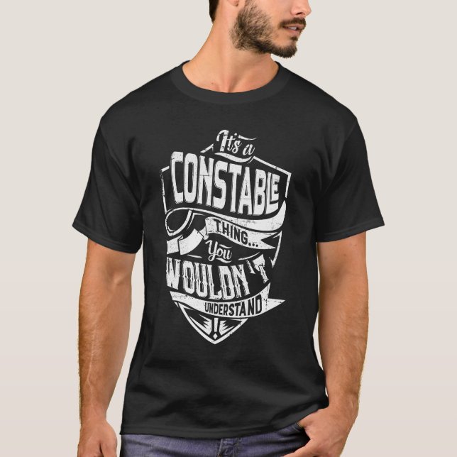 Es ist eine CONSTABLE Sache, Sie würden es nicht v T-Shirt (Vorderseite)