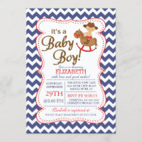 Es ist eine COWBOY Boys Baby Shower Einladung