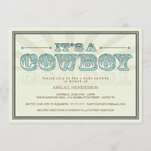 Cowboy Grillen Einladungen Zazzle At