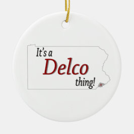 Es ist eine Delco-Sache (R) Keramik Ornament