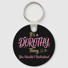 Es ist eine Dorothy-Sache Rosa Gold Frauen Geschen Schlüsselanhänger