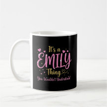 Es ist eine Emily-Sache Rosa Gold Frauen Geschenk
