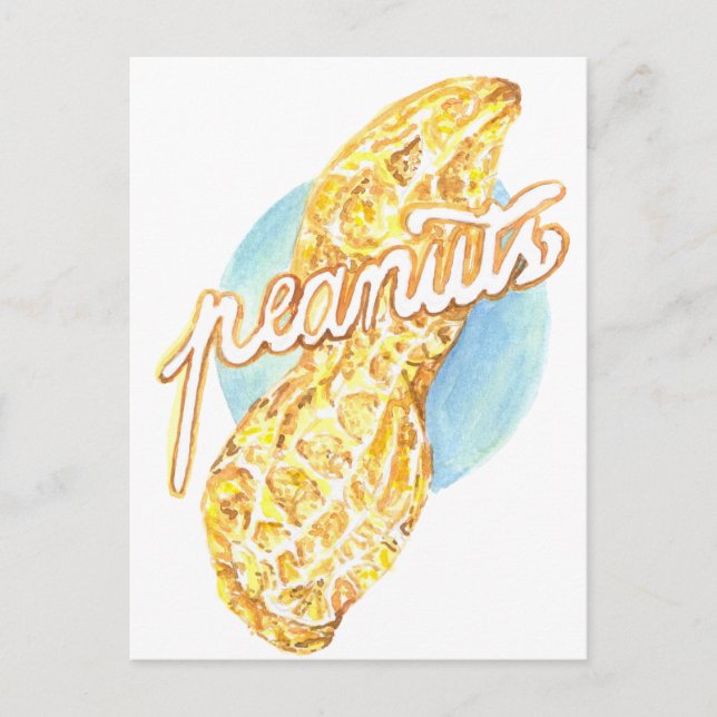 Es ist eine Erdnuss Postkarte (Vorderseite)