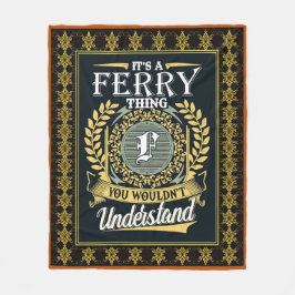 Es ist eine Fähre, die du nicht verstehen konntest Fleecedecke