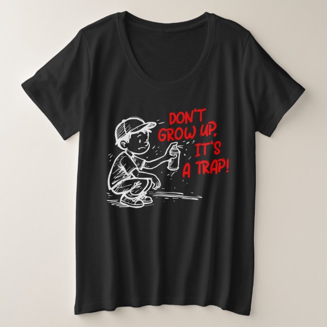 Es ist eine Falle Große Größe T-Shirt (Design vorne)