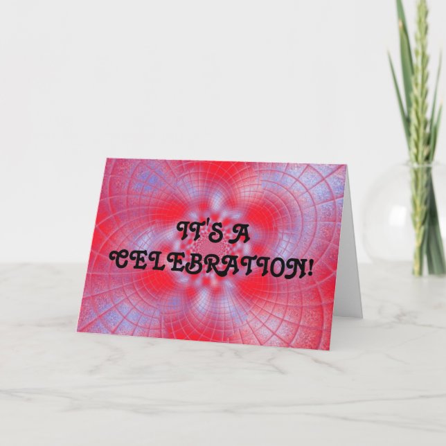 Es ist eine Feier-Karte Feiertagskarte (Vorderseite)