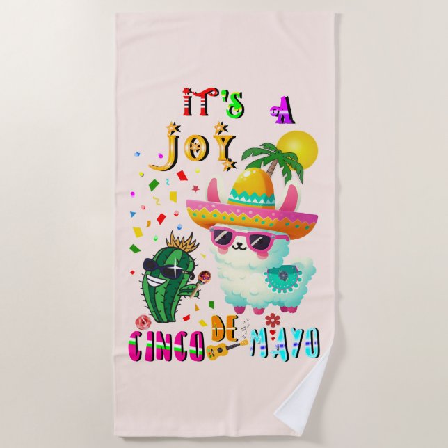 Es ist eine Freude Cinco De Mayo Strandtuch (Vorderseite)