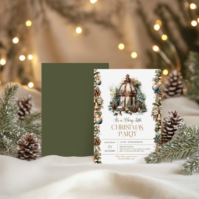 Es ist eine fröhliche kleine Weihnachtsfeier-Party Einladung (Von Creator hochgeladen)