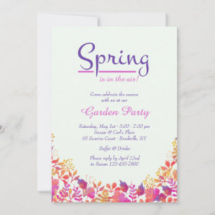 Es ist eine Frühlings-Gartenparty-Einladung Einladung