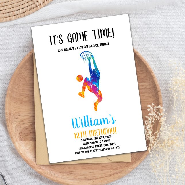 Es ist eine Game Time Basketball Einladungen (It's a Game Time Basketball Invitations)