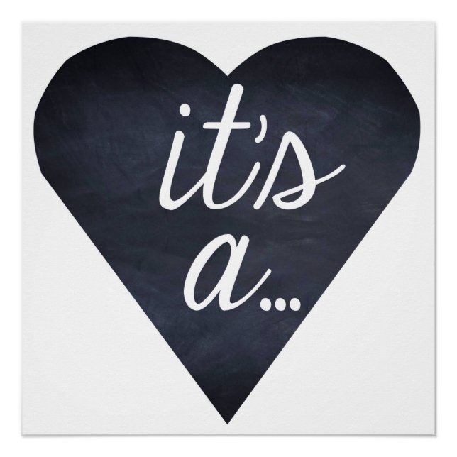 Es ist eine ... Geschlechterenthüllung, Junge oder Poster (Vorderseite)