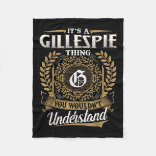 Es ist eine Gillespie, die man nicht verstehen wür Fleecedecke