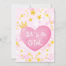 Es ist eine Girl Announcement Card