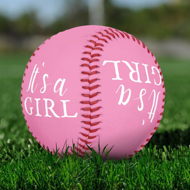 Es ist eine Girl Baby Girl Baby Shower Gender Reve Baseball (Von Creator hochgeladen)