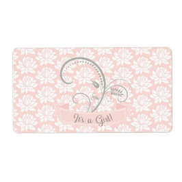 Es ist eine Girl Pink & Gray Baby Dusche Wasserfla