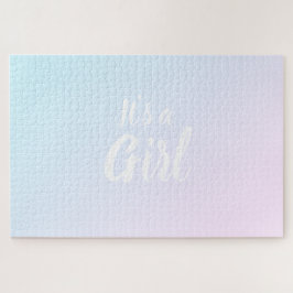 Es ist eine Girl-Rosa-Farbe-Geschlecht Puzzle