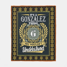 Es ist eine Gonzalez Sache, die man nicht verstehe Fleecedecke