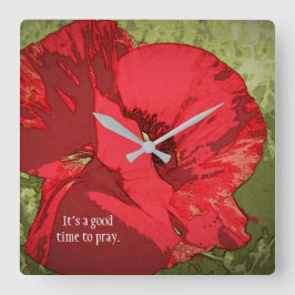 Es ist eine gute Zeit, Christlichen Dekorator zu b Quadratische Wanduhr