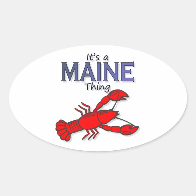 Es ist eine Hauptsache - Hummer. Ovaler Aufkleber (Vorderseite)