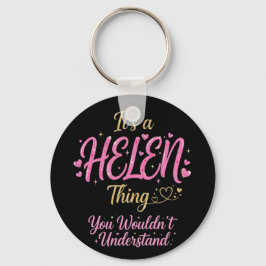 Es ist eine Helen-Sache Rosa Gold Frauen Geschenk Schlüsselanhänger
