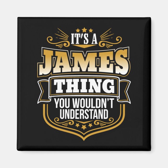 Es ist eine James-Sache, die Männer nicht verstehe Magnet (Vorne)